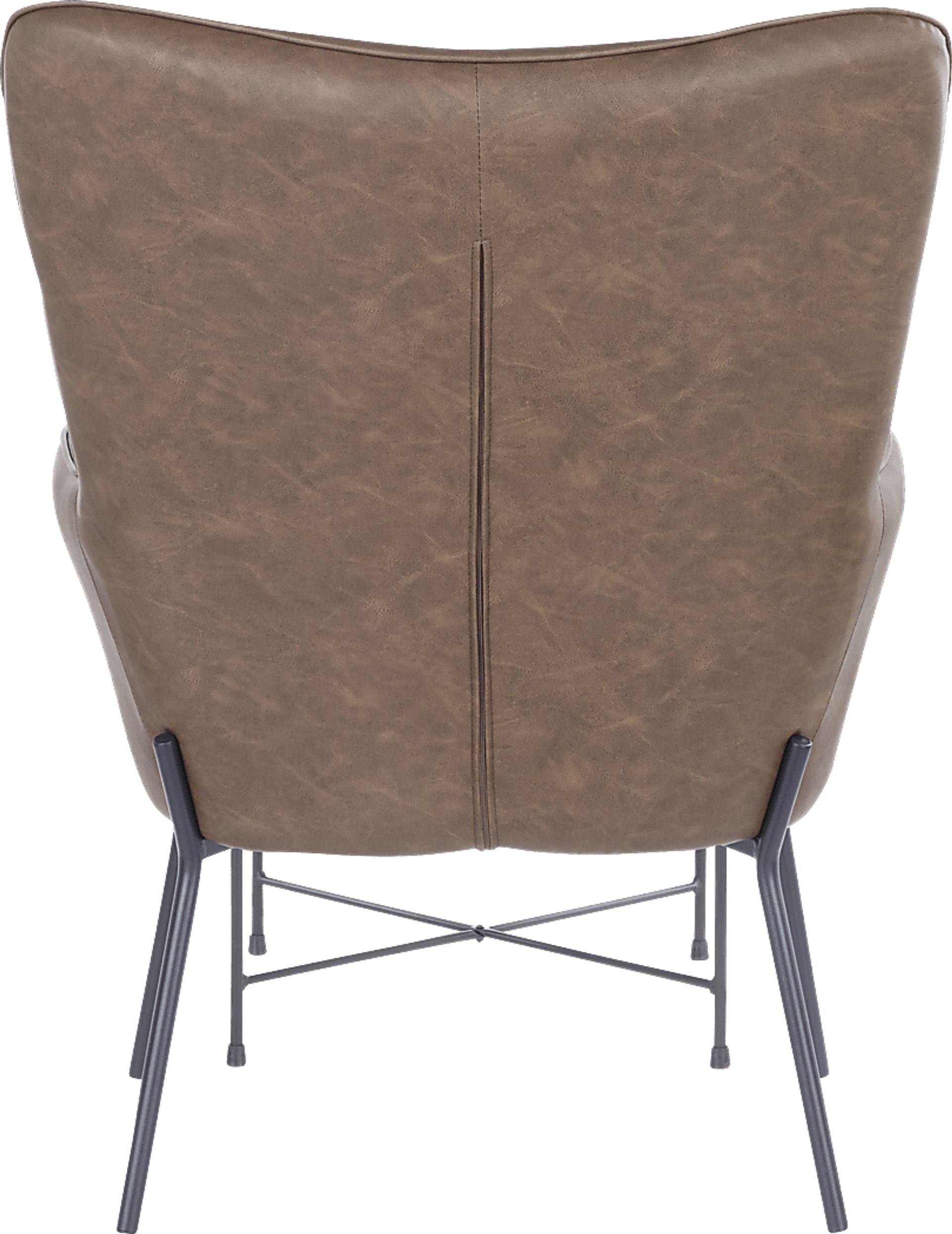 Amacker Brown Accent Chair and Ottoman - Image 4