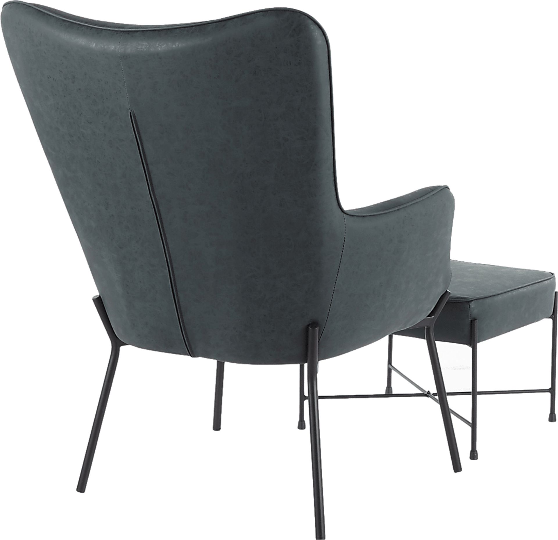 Amacker Green Accent Chair and Ottoman - Image 3