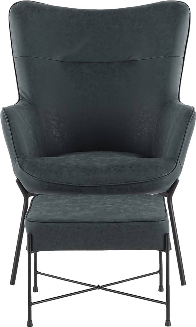 Amacker Green Accent Chair and Ottoman - Thumbnail - Image 5
