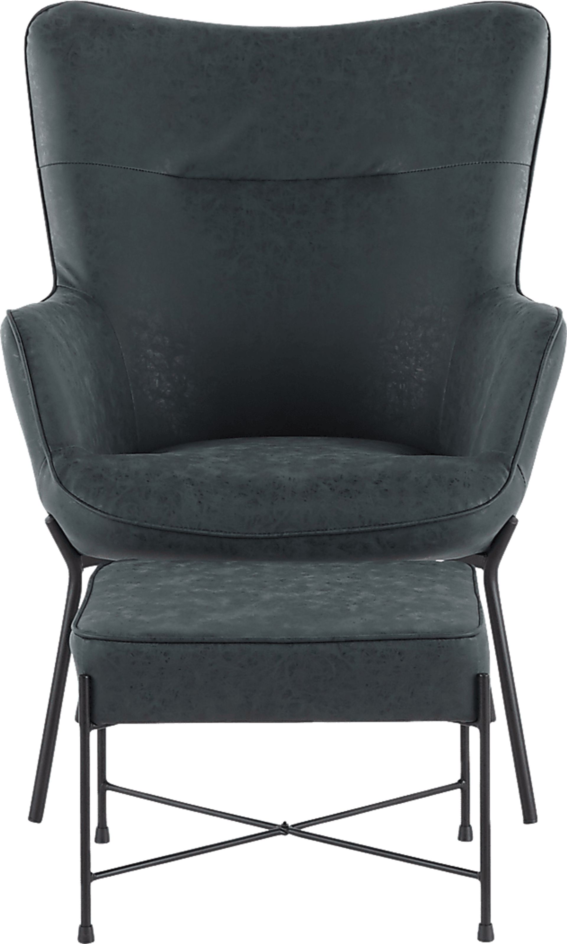 Amacker Green Accent Chair and Ottoman - Image 5
