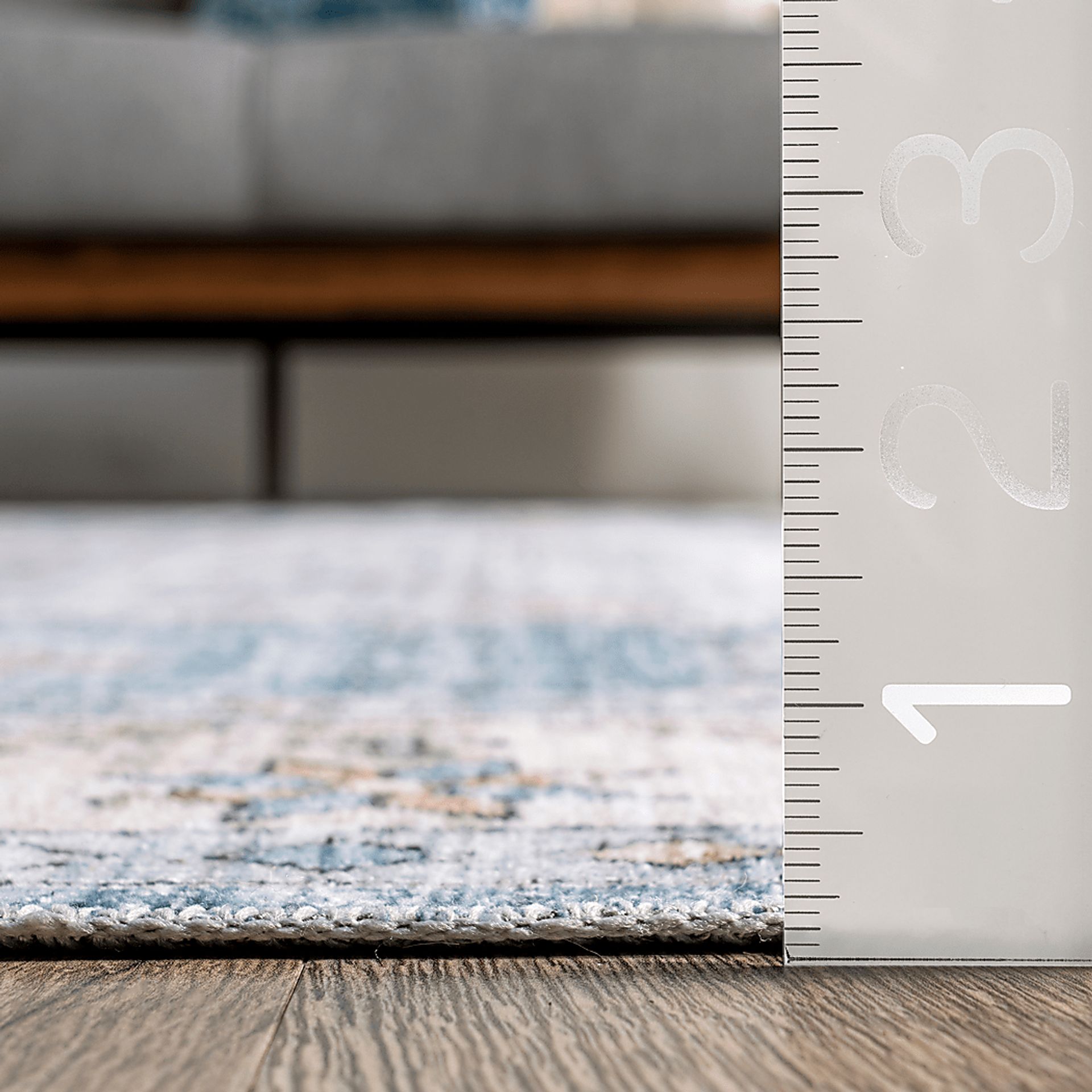 Amade Blue 2'6 x 8' Runner Rug - Image 4