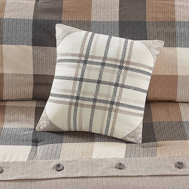 Amaeri Beige 7 pc King Comforter Set - Thumbnail - Image 12