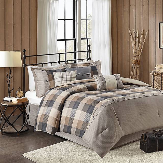Amaeri Beige 7 pc King Comforter Set - Thumbnail - Image 3