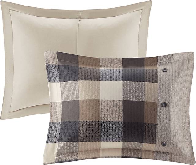 Amaeri Beige 7 pc King Comforter Set - Thumbnail - Image 9