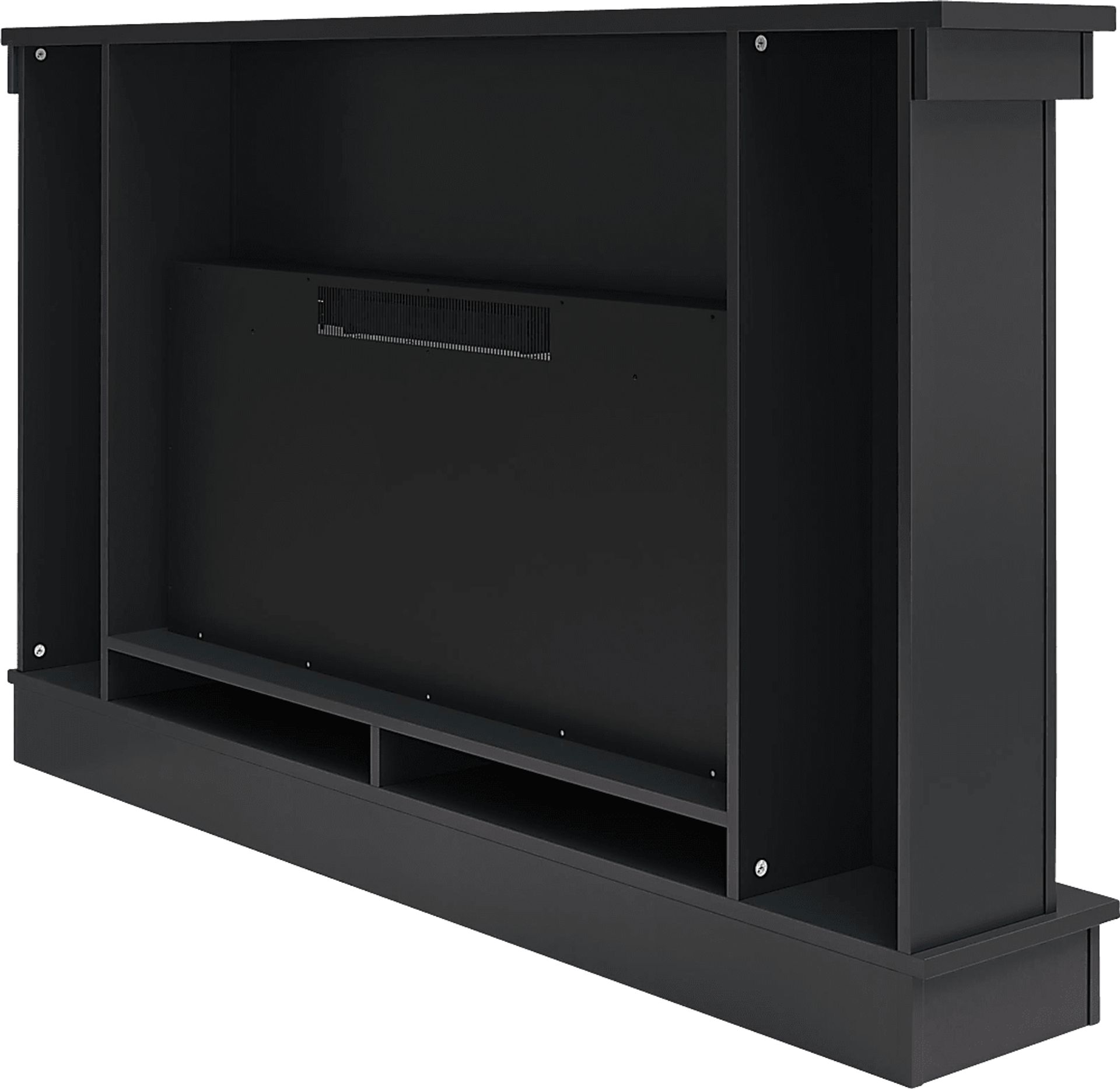 Amalarie Black 64 in. Console with Electric Fireplace - Image 6