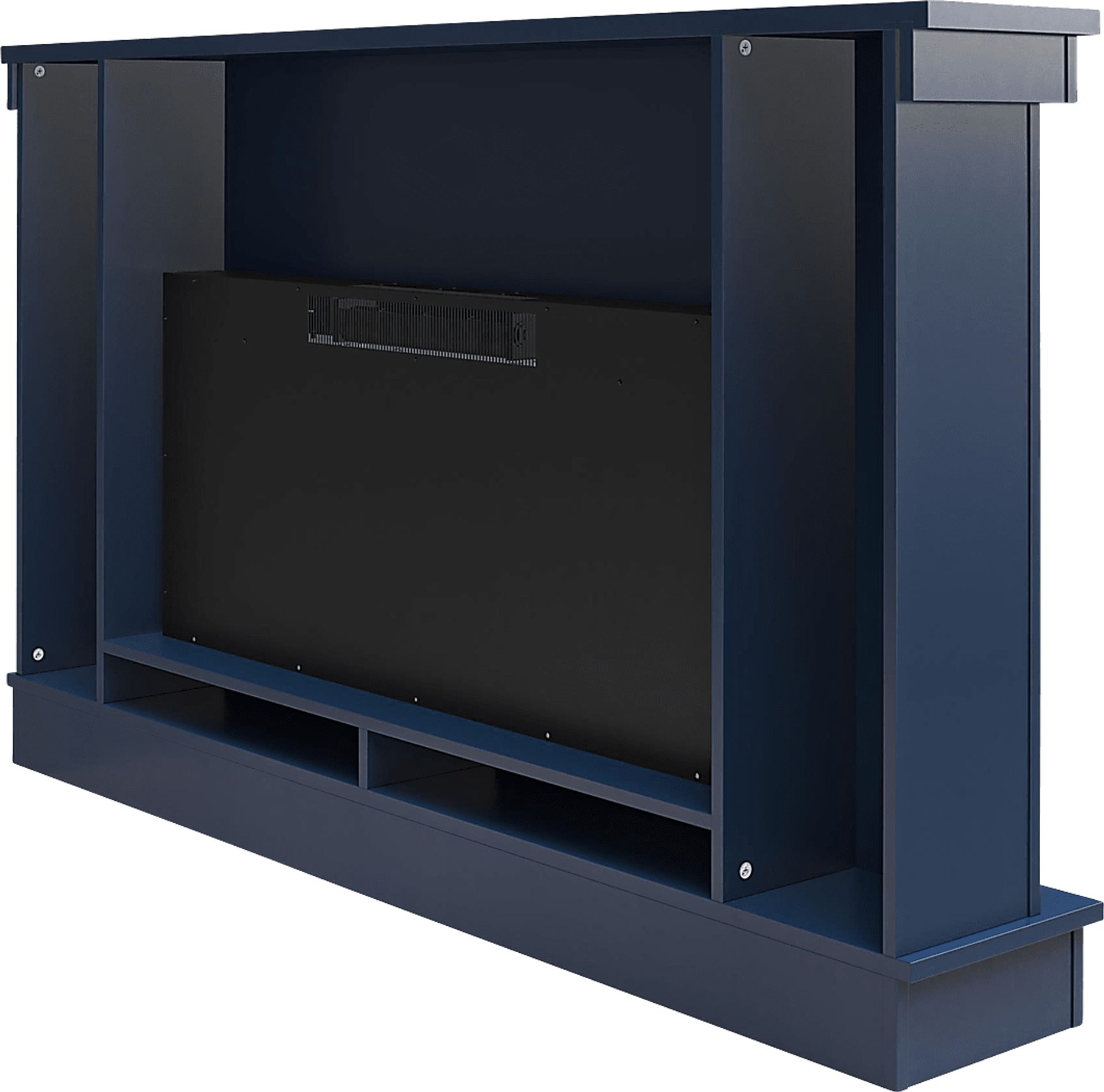 Amalarie Navy 64 in. Console with Electric Fireplace - Image 6