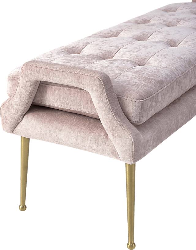 Amalea Blush Accent Bench - Thumbnail - Image 3