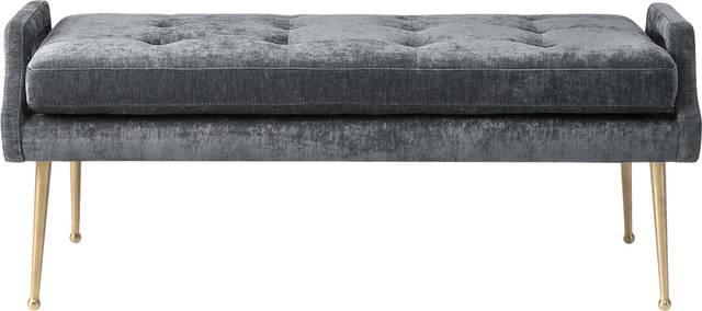 Amalea Gray Accent Bench - Thumbnail - Image 2