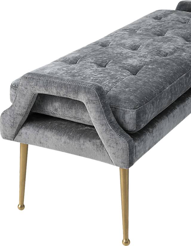 Amalea Gray Accent Bench - Thumbnail - Image 3