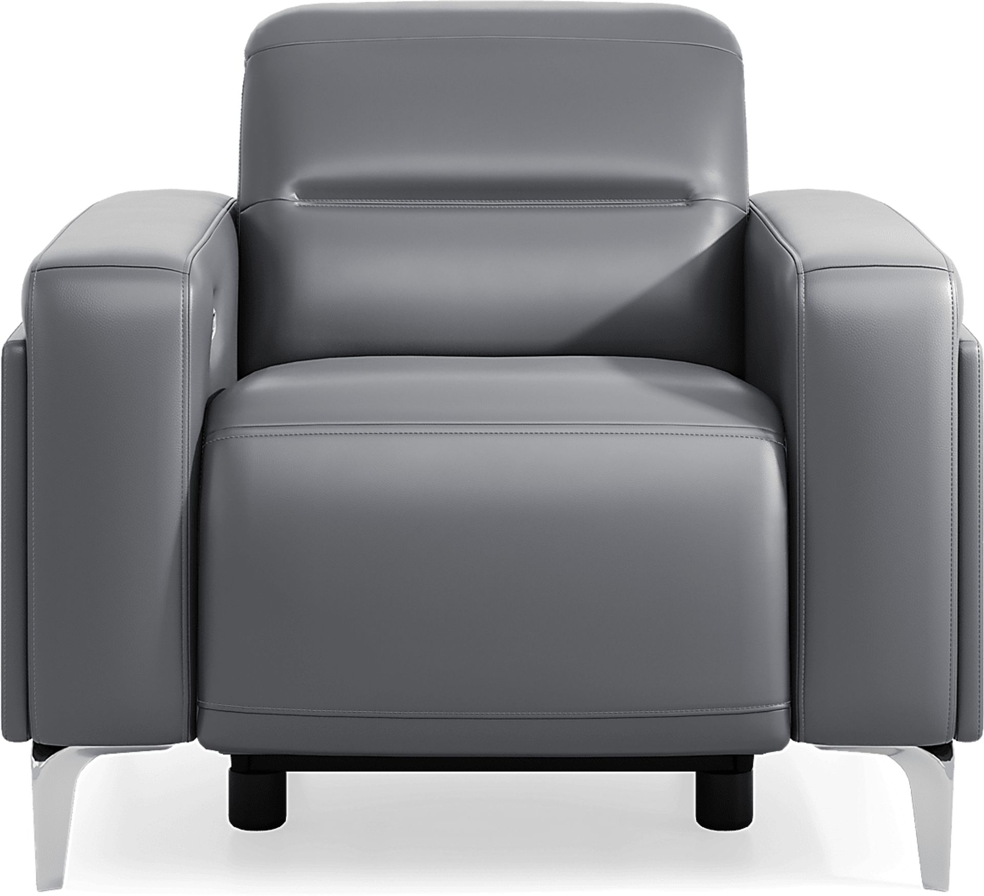 Amalfi Blue Leather 9 Pc Dual Power Reclining Living Room - Image 16