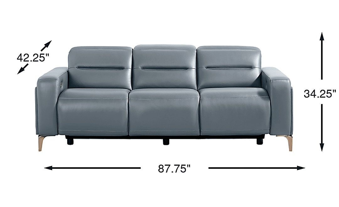 Amalfi Leather Dual Power Reclining Sofa