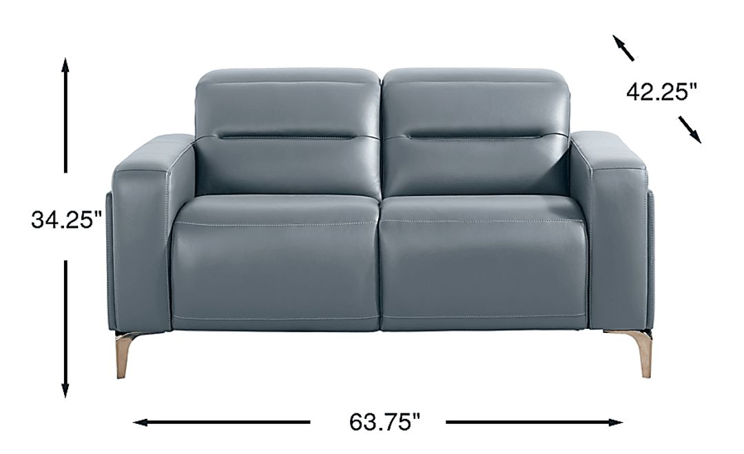 Amalfi Leather Loveseat