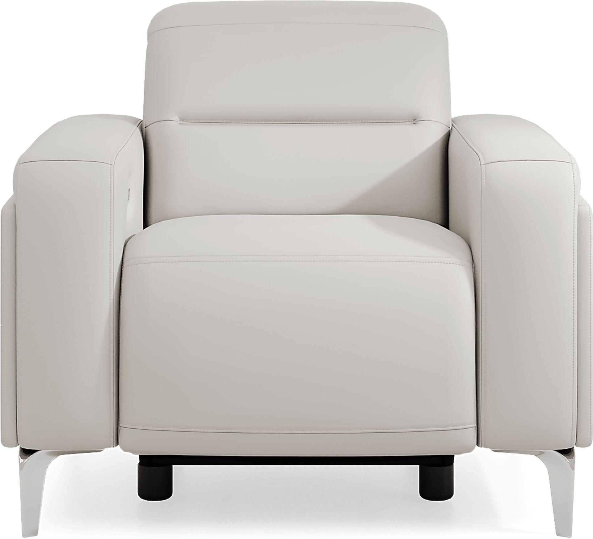 Amalfi Gray Leather 9 Pc Dual Power Reclining Living Room - Image 17