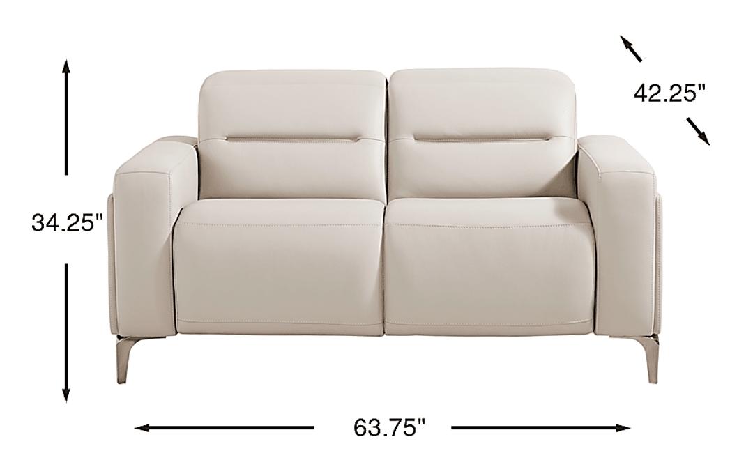 Amalfi Leather Loveseat