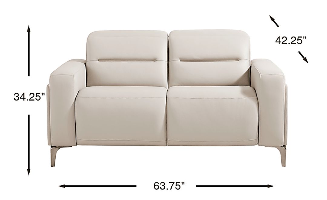 Amalfi Leather Loveseat