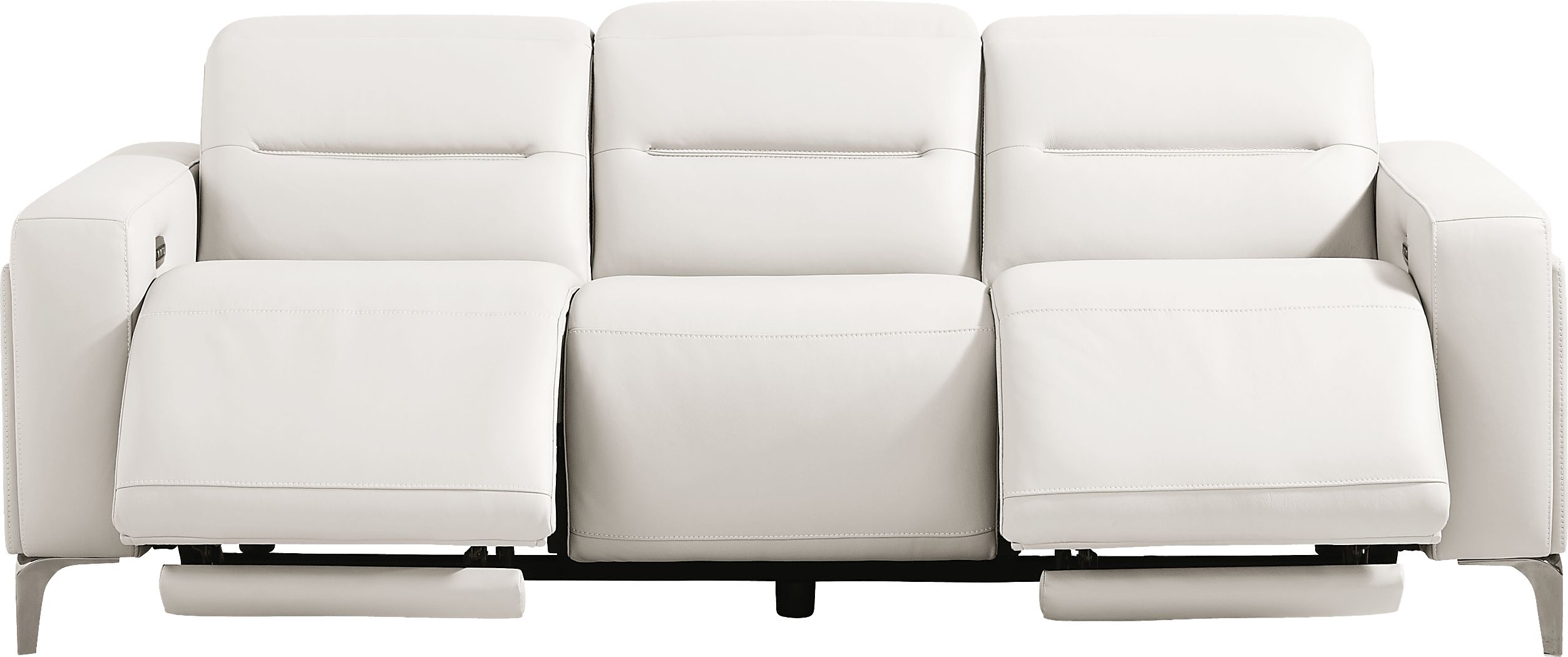 Amalfi Leather Dual Power Reclining Sofa - Thumbnail 3