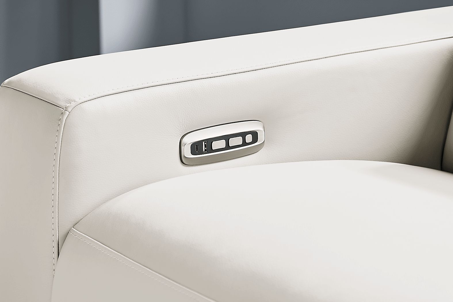 Amalfi Leather Dual Power Reclining Living Room Set - Thumbnail 3