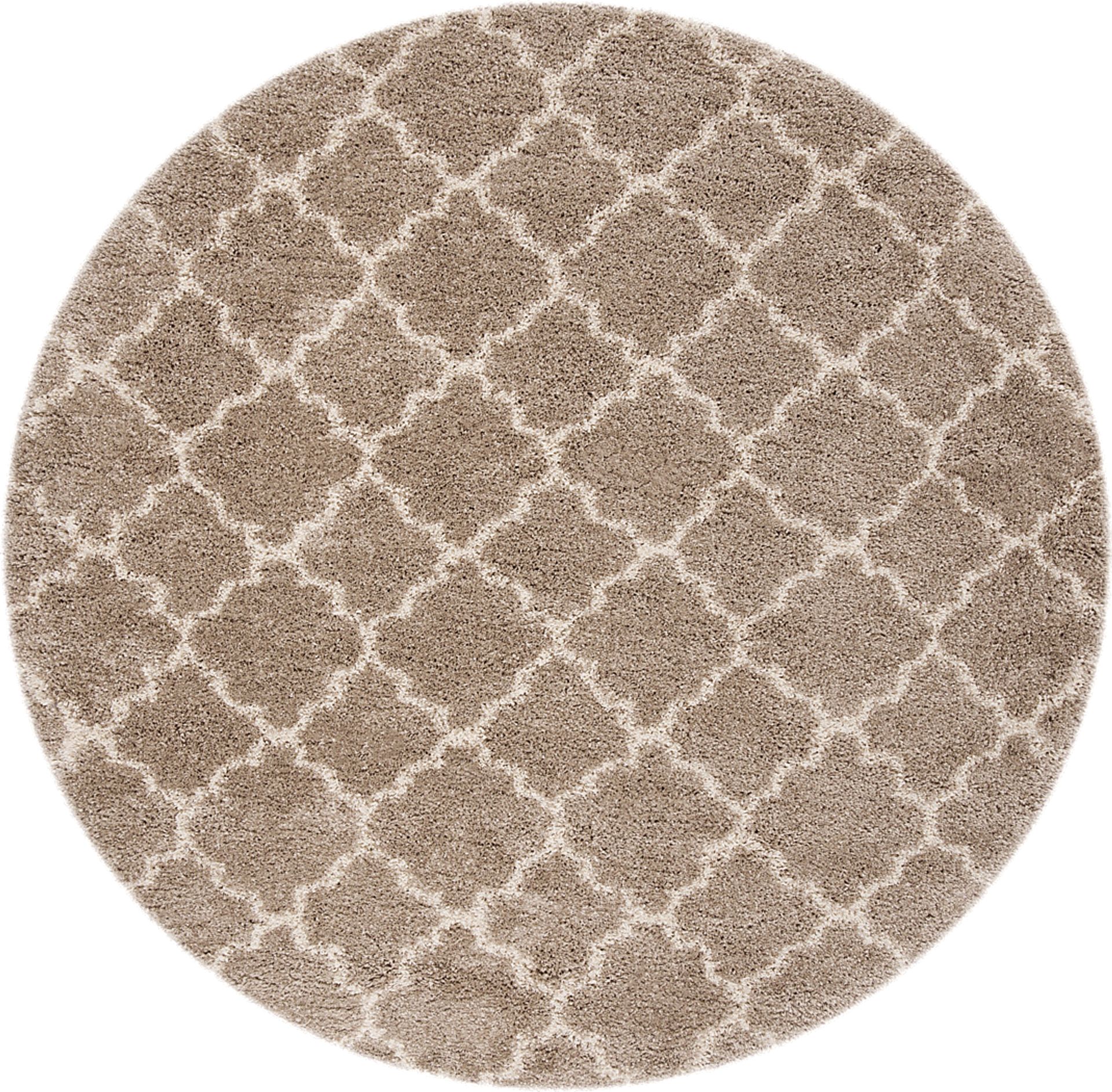 Amalia Beige 8' Round Rug - Image 1