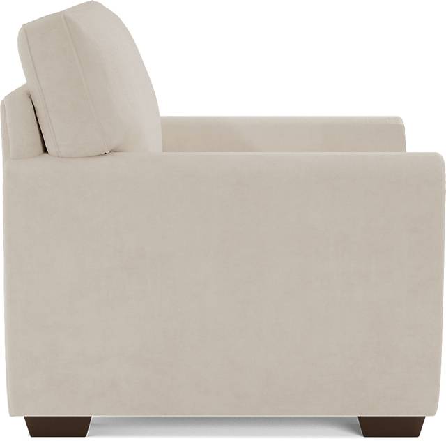 Amalie Beige Chair and Ottoman - Thumbnail - Image 4