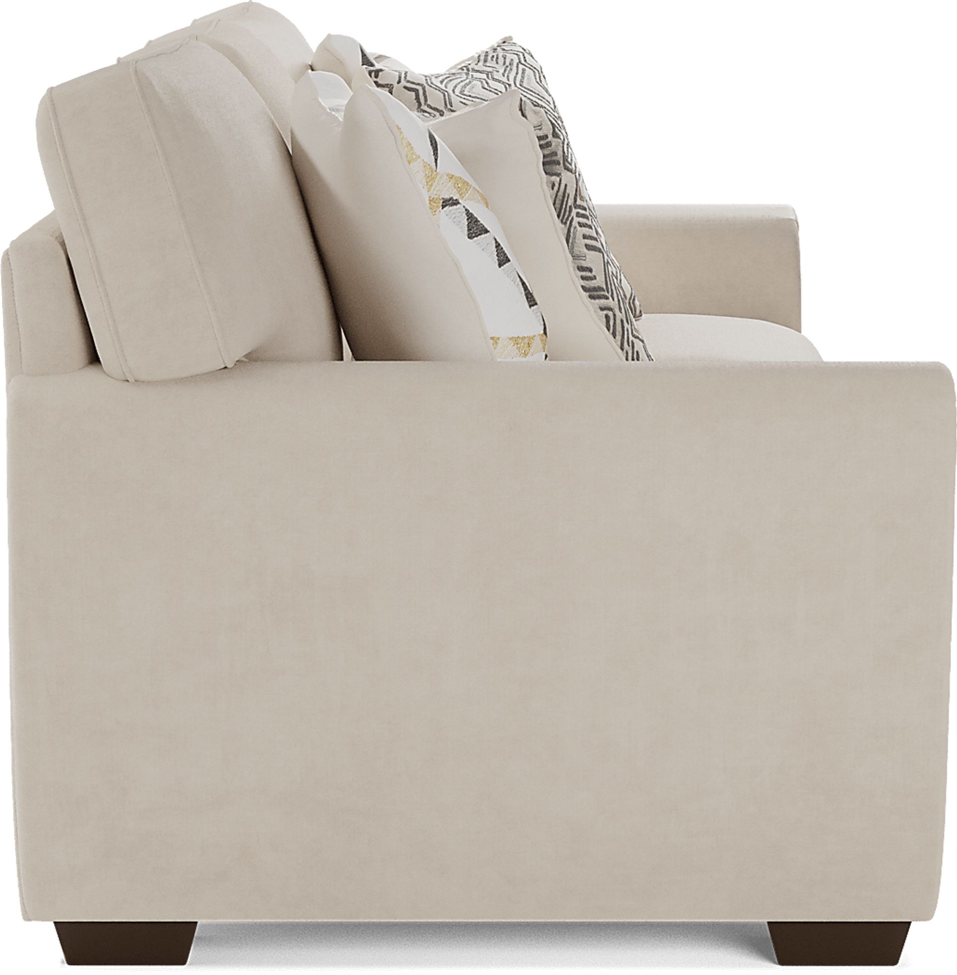 Amalie Beige 7 Pc Living Room with Sleeper Sofa - Image 5