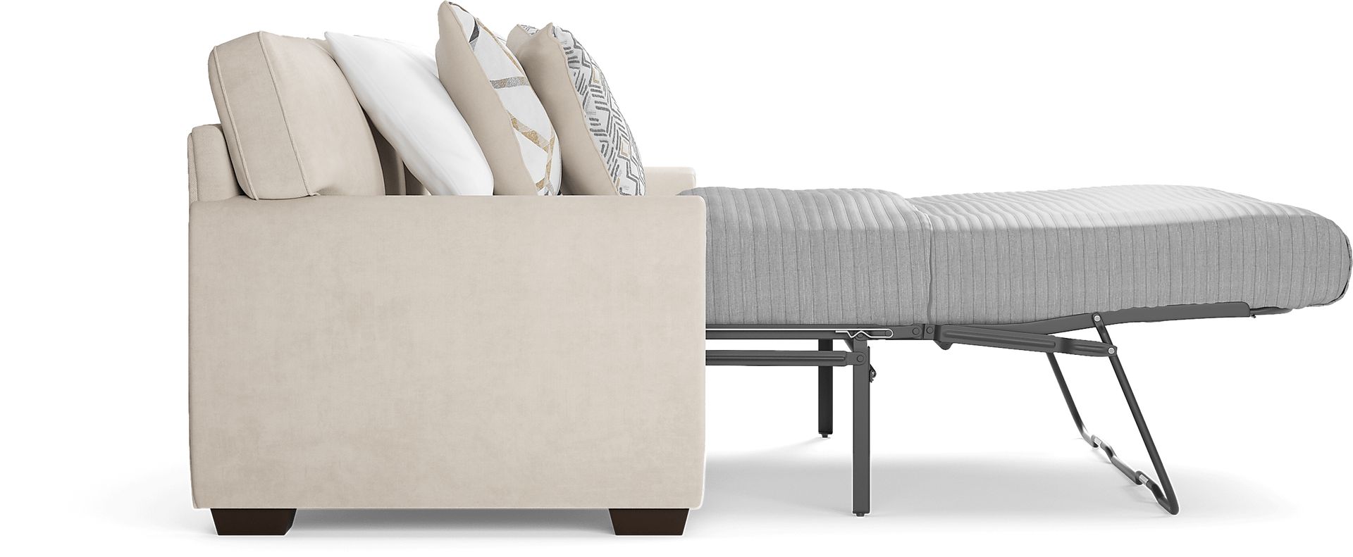 Amalie Beige 7 Pc Living Room with Sleeper Sofa - Image 7