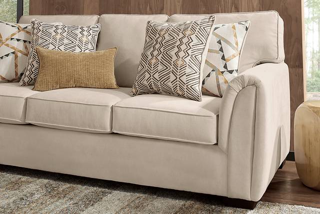 Amalie Beige 2 Pc Living Room with Sleeper Sofa - Thumbnail - Image 8