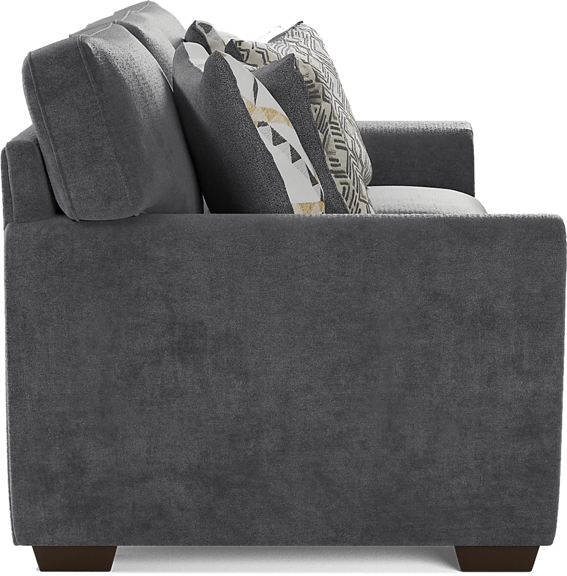 Amalie Gray 7 Pc Living Room with Gel Foam Sleeper Sofa - Image 4