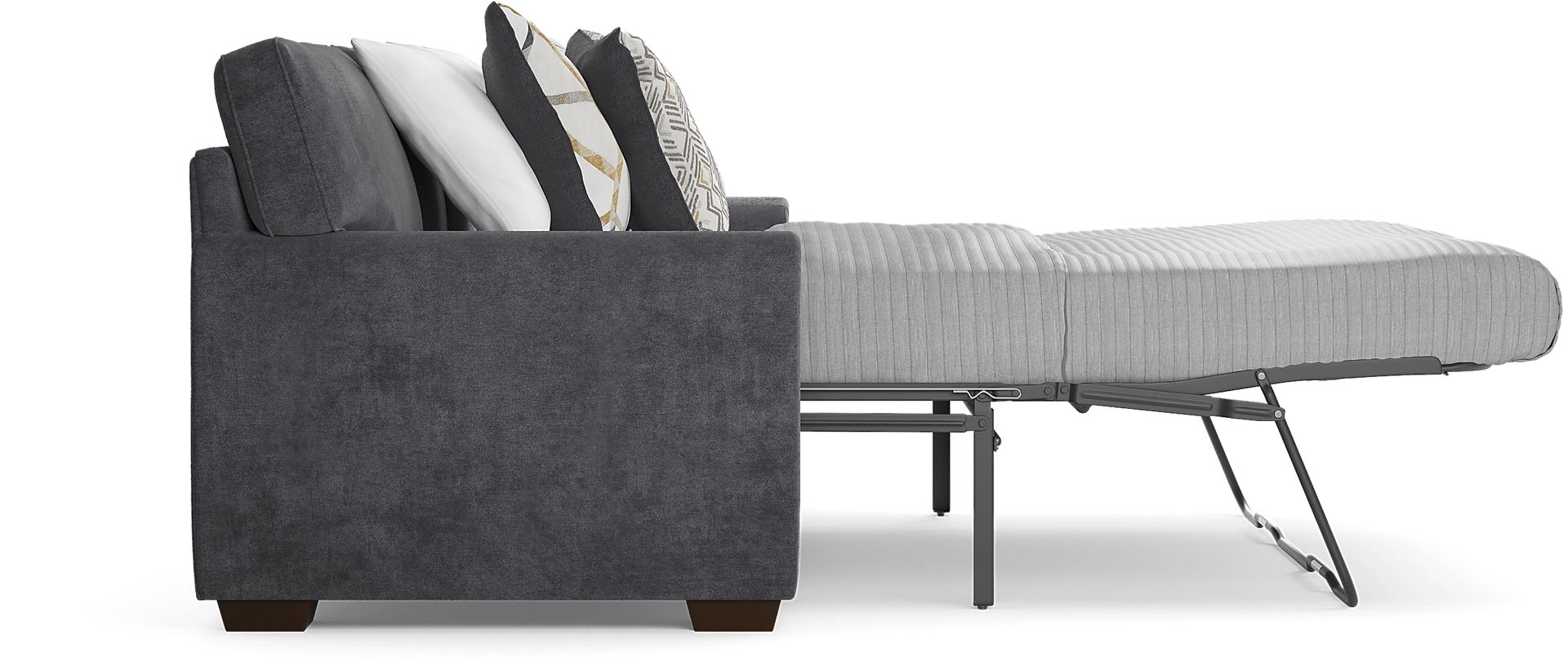 Amalie Gray 7 Pc Living Room with Gel Foam Sleeper Sofa - Image 6