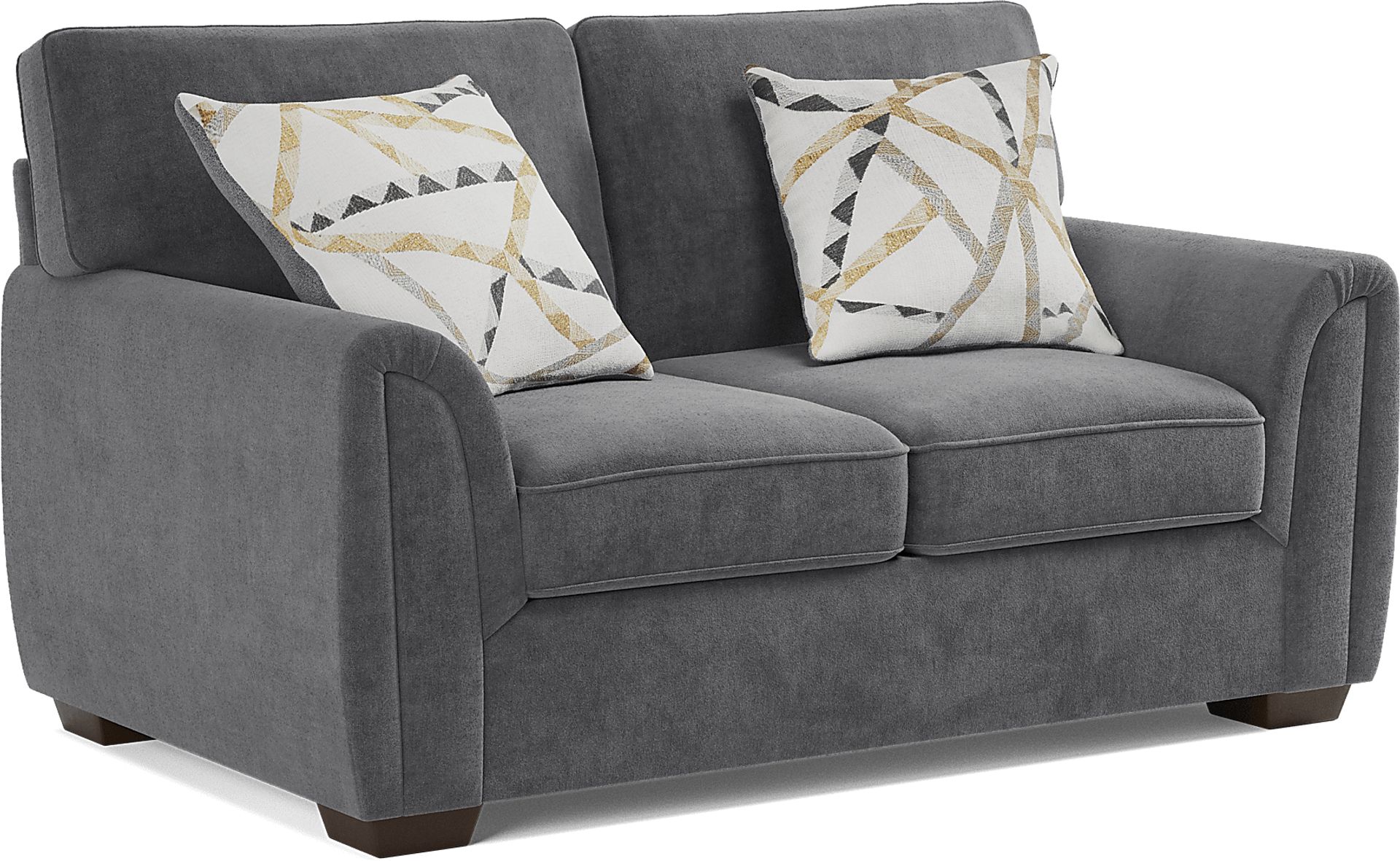 Amalie Gray 7 Pc Living Room with Gel Foam Sleeper Sofa - Image 9
