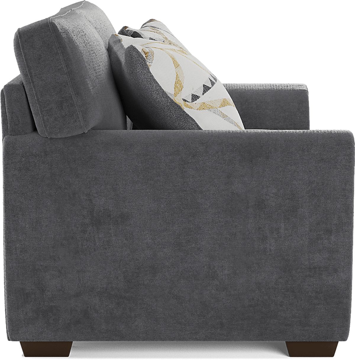 Amalie 7 Pc Gray Chenille Fabric Sleeper Living Room Set With Loveseat ...