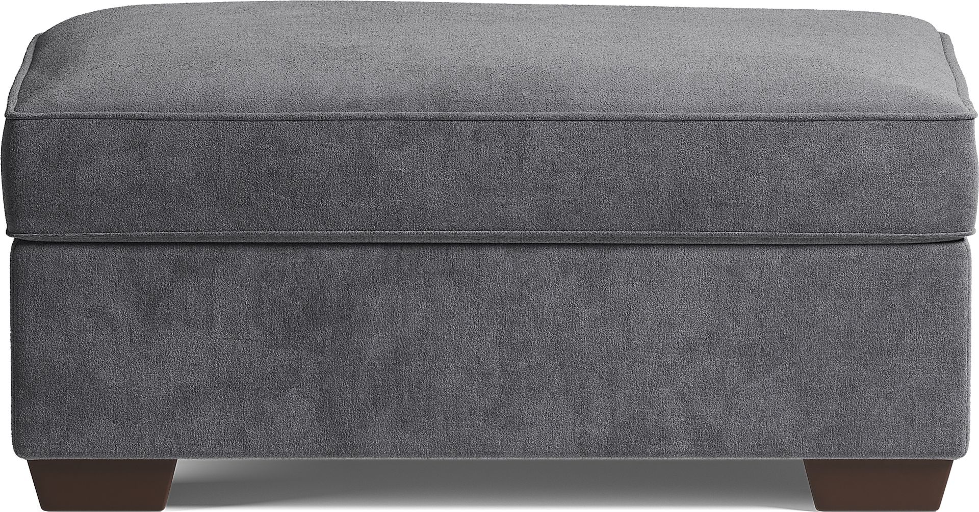 Amalie Gray Ottoman - Image 1