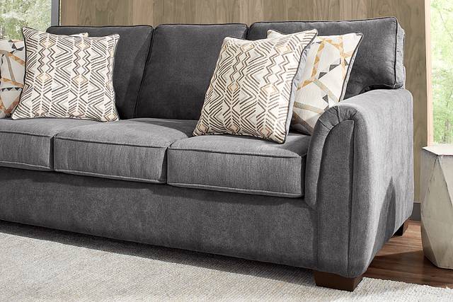 Amalie Gray 7 Pc Living Room with Sleeper Sofa - Thumbnail - Image 7