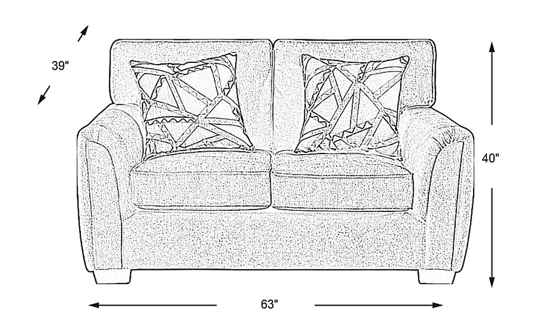 Amalie Teal Loveseat