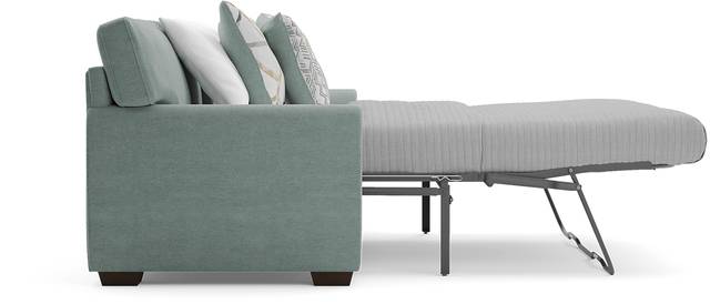 Amalie Teal 7 Pc Living Room with Sleeper Sofa - Thumbnail - Image 6