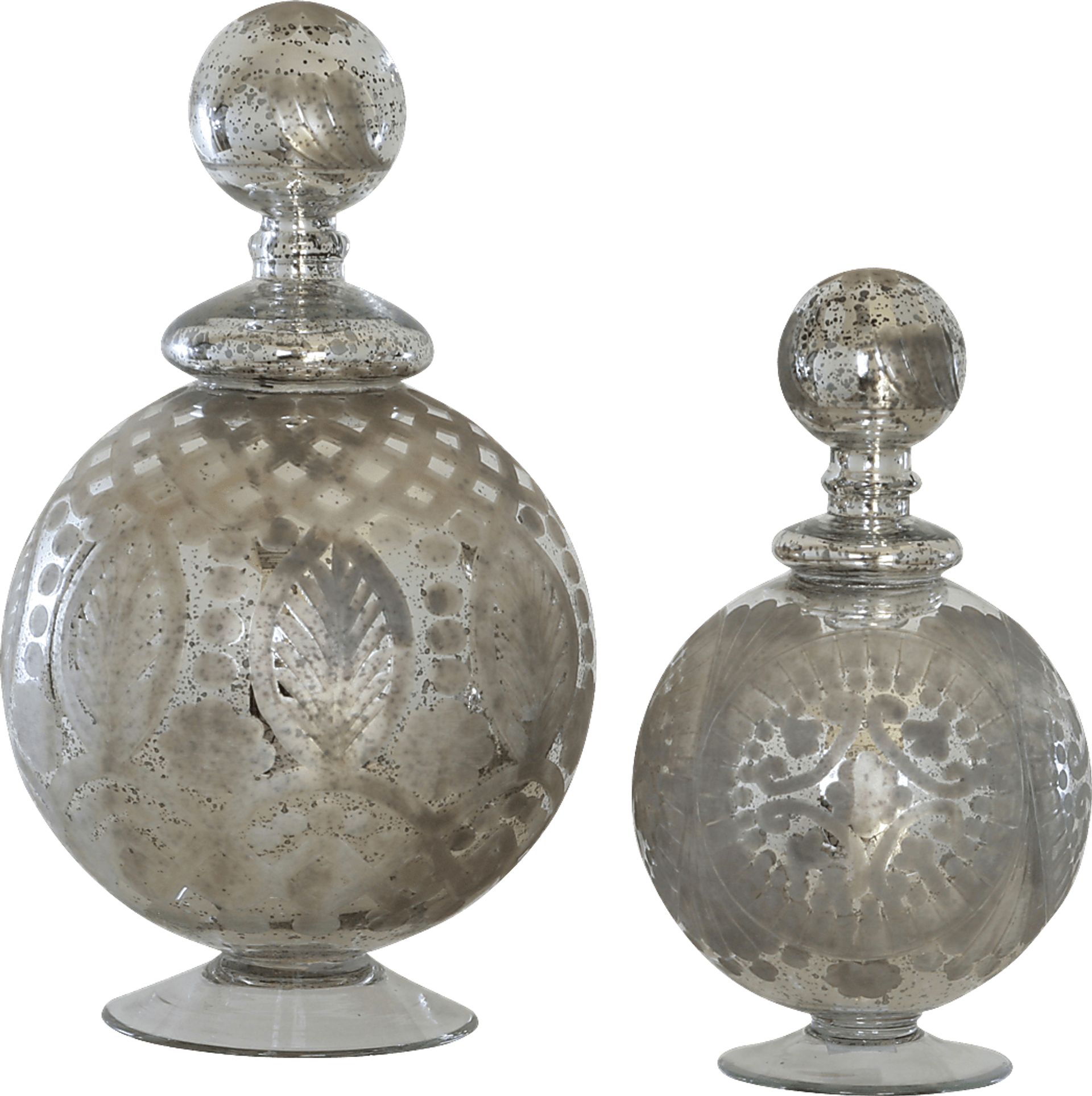 Amalle Silver Jar Set of 2 - Image 1