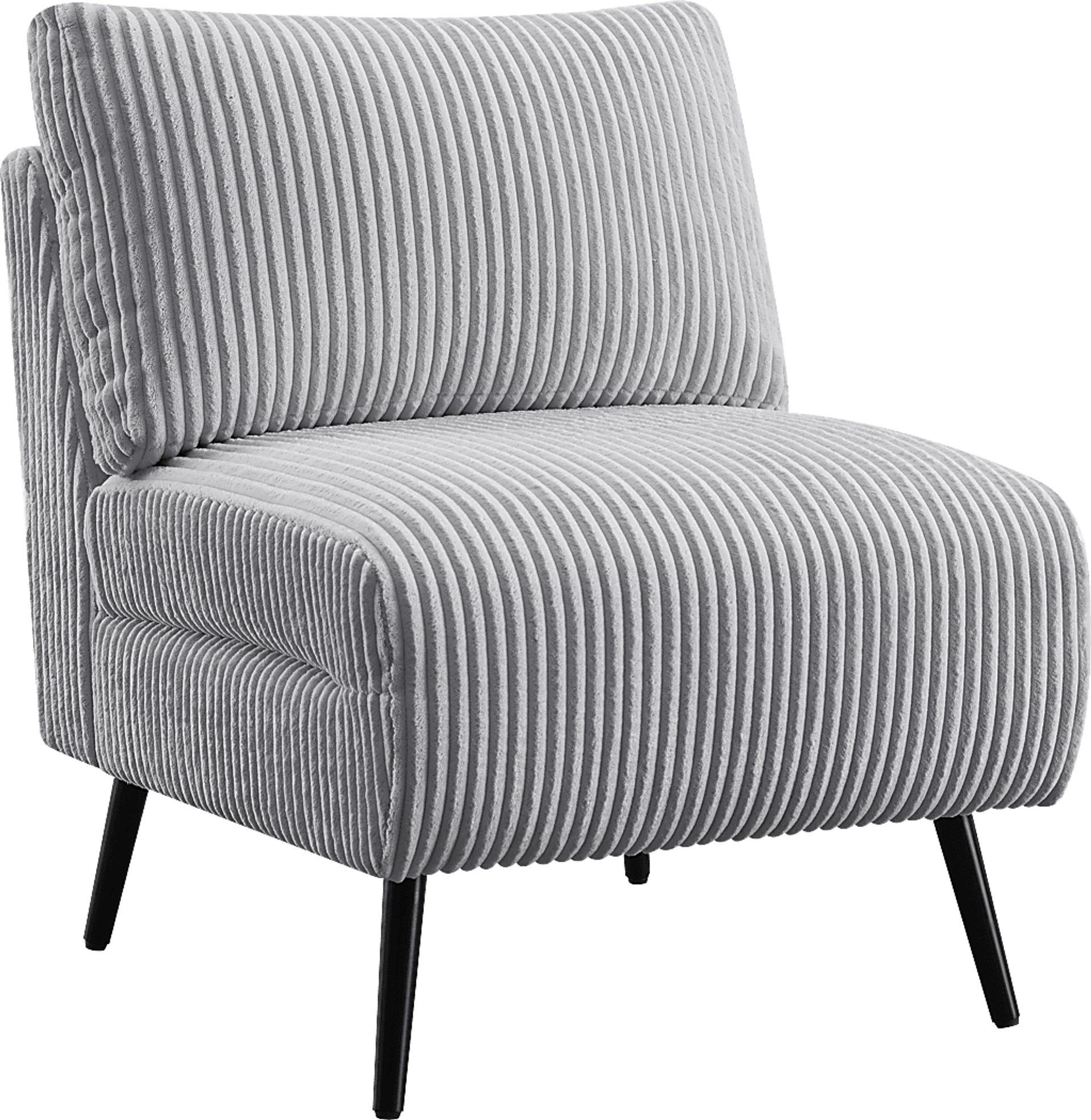 Amann Gray Polyester Fabric Accent Chairs Rooms to Go