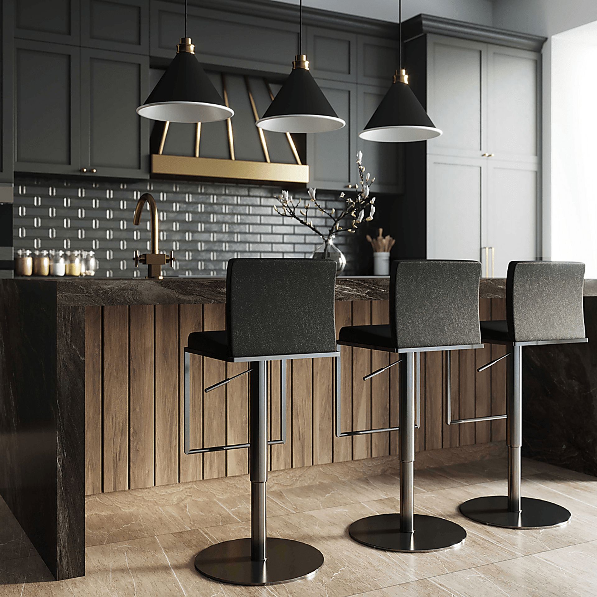 Amanor Black Barstool - Image 8