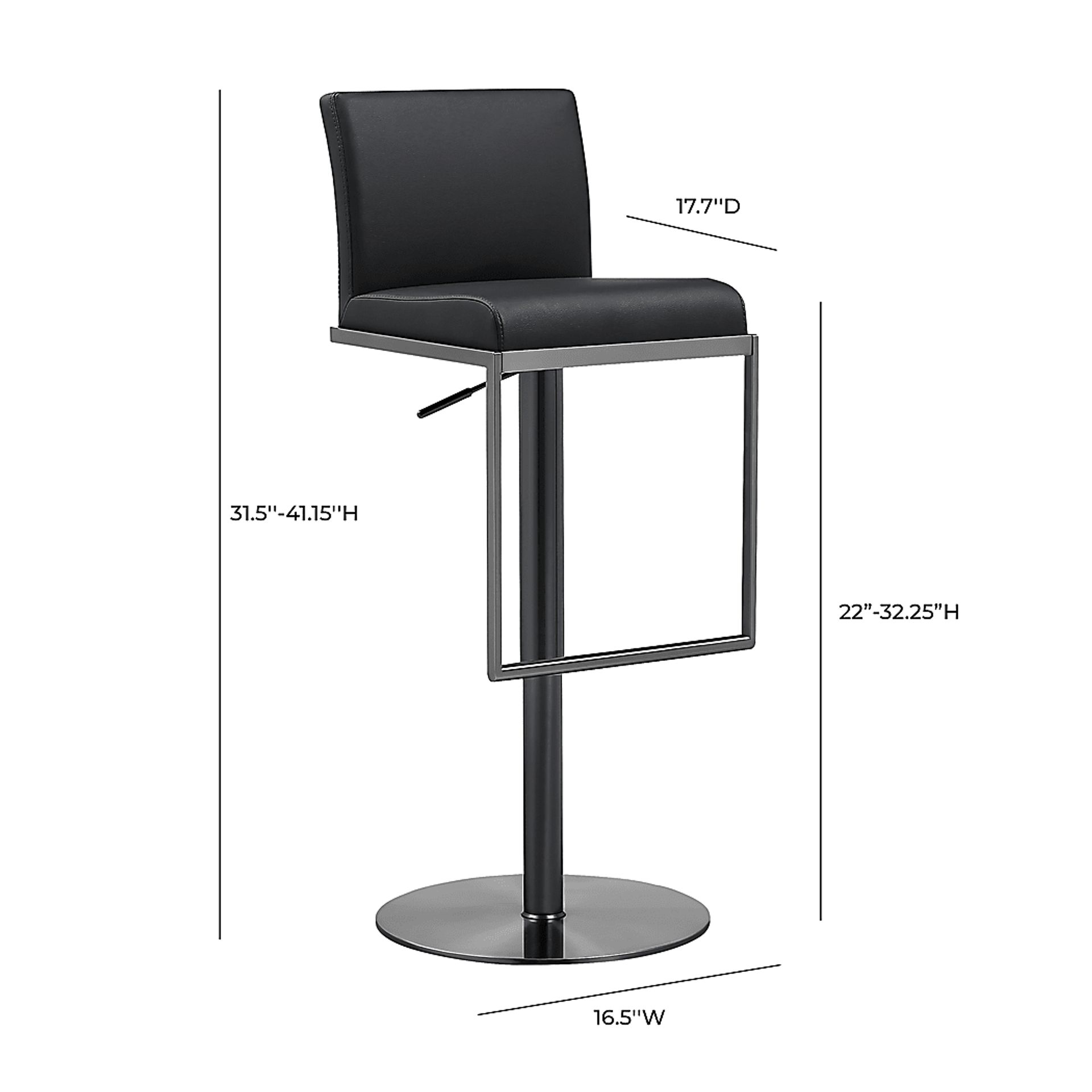 Amanor Black Barstool - Image 9