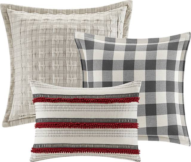 Amany Gray 9 Pc King Comforter Set - Thumbnail - Image 9