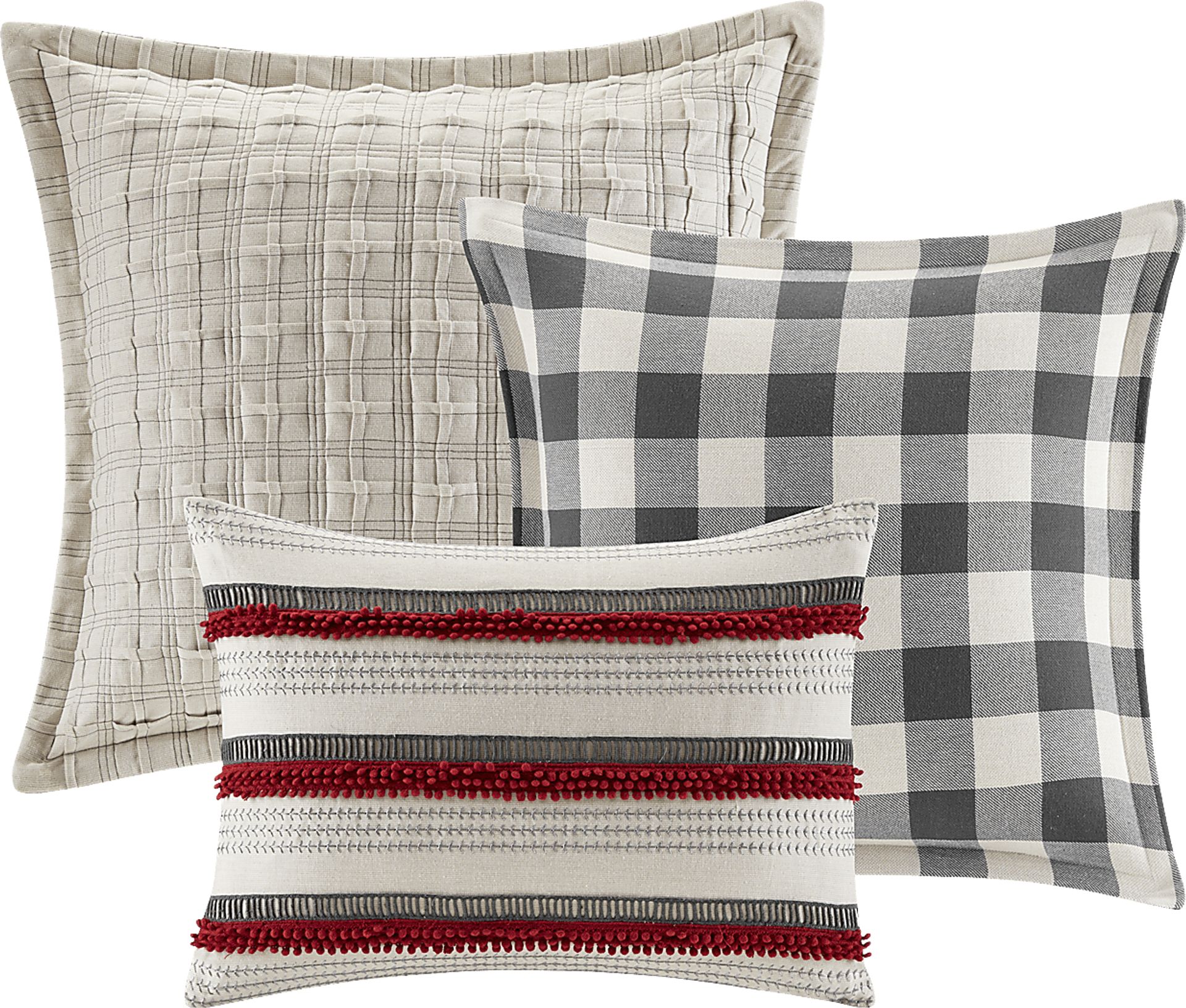 Amany Gray 9 Pc King Comforter Set - Image 9