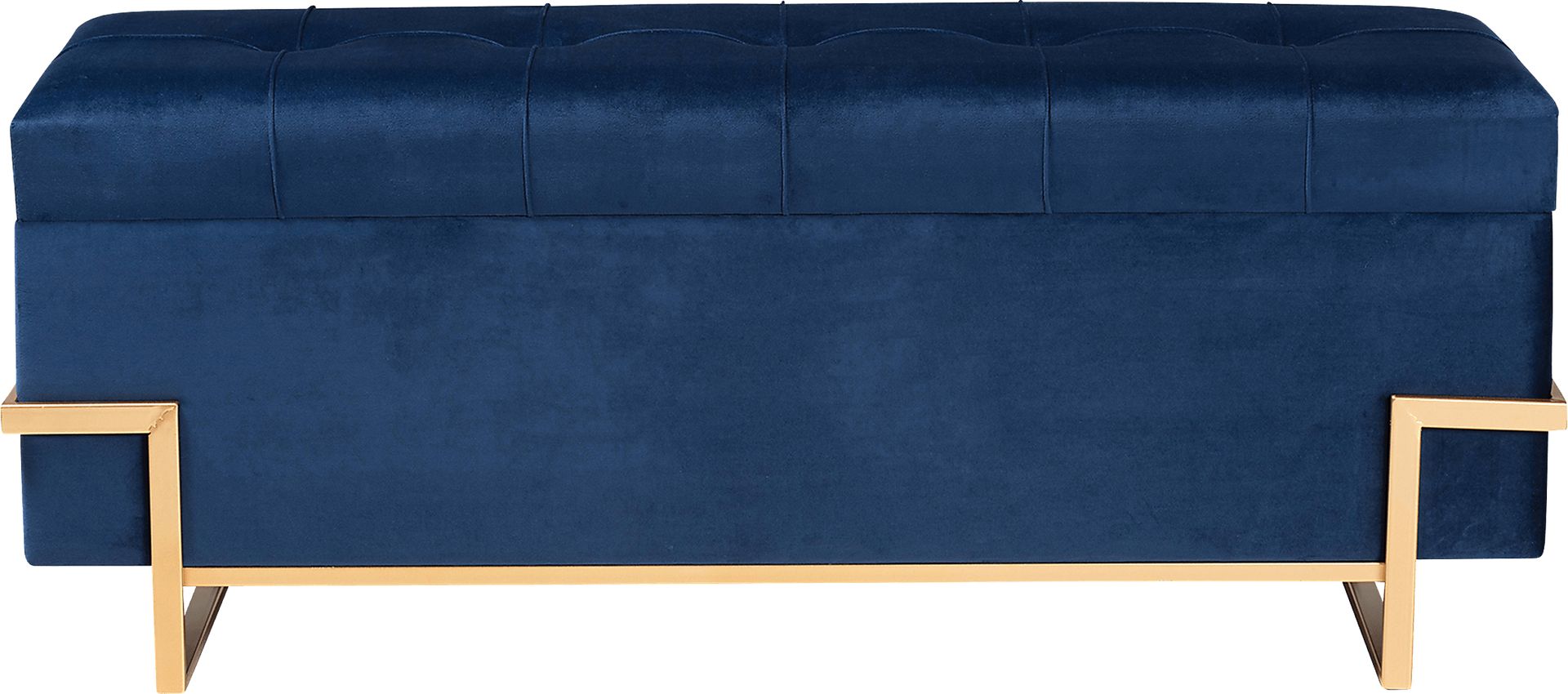 Amaral Blue Accent Ottoman - Image 3