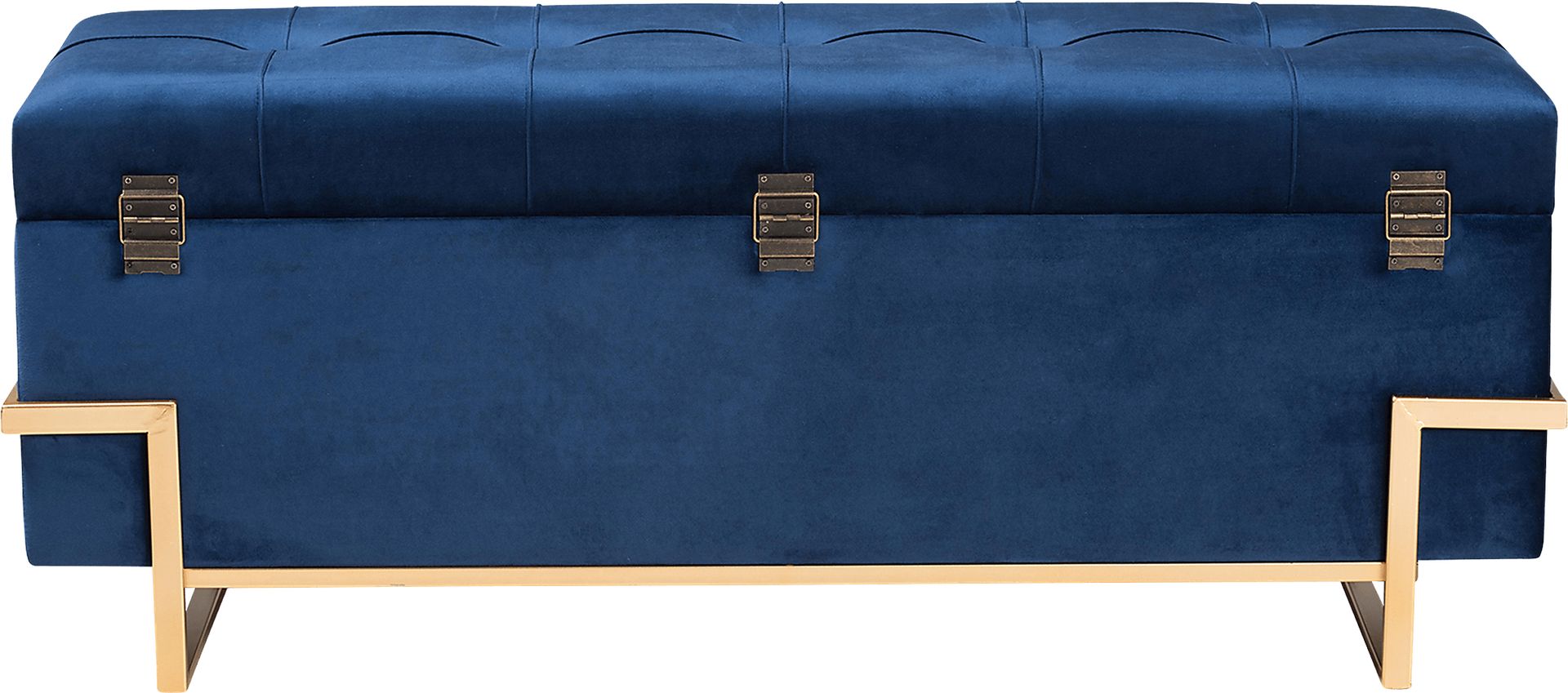 Amaral Blue Accent Ottoman - Image 5
