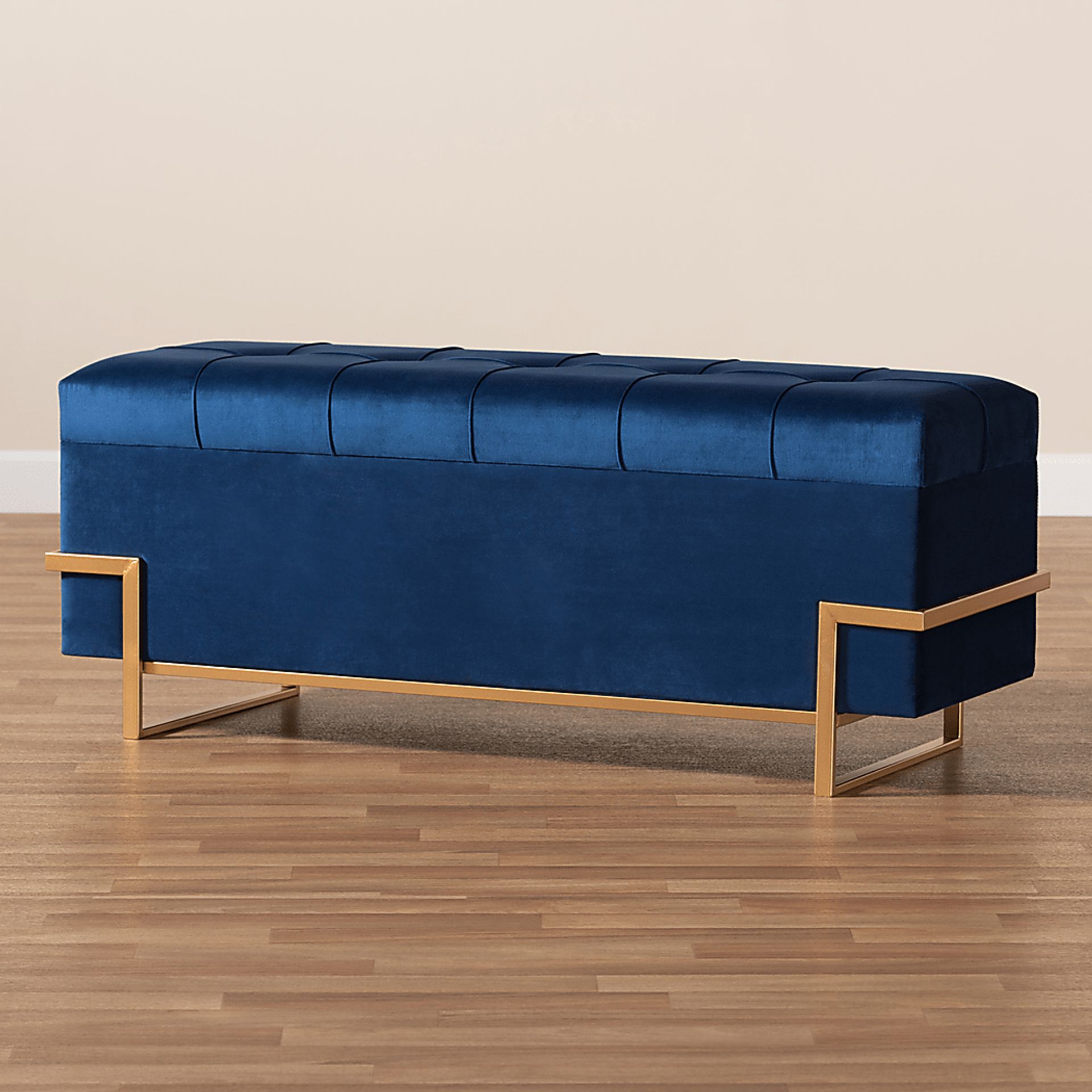 Amaral Blue Accent Ottoman - Image 10