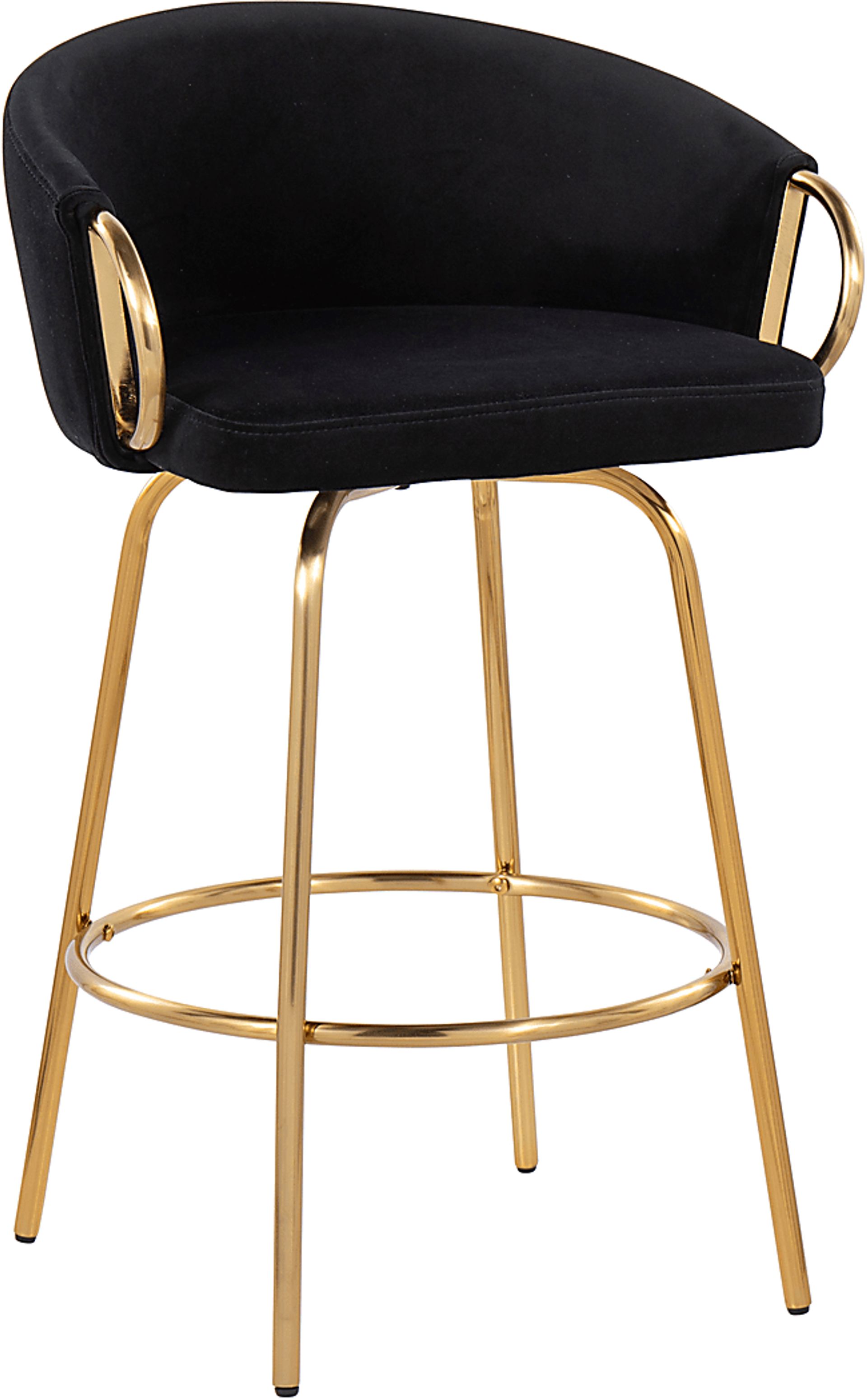 Amarante Black Counter Stool Set of 2 - Image 2