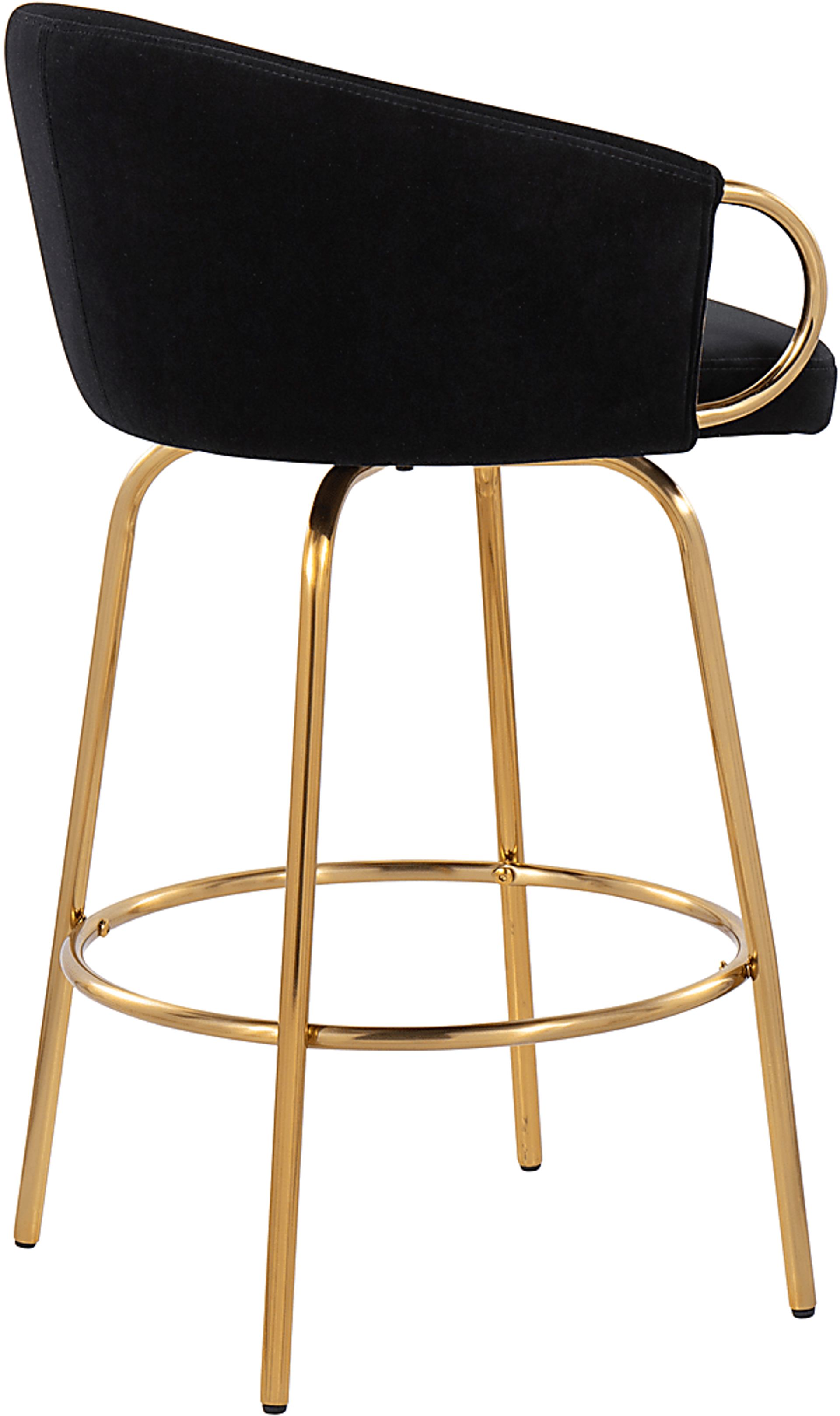 Amarante Black Counter Stool Set of 2 - Image 4