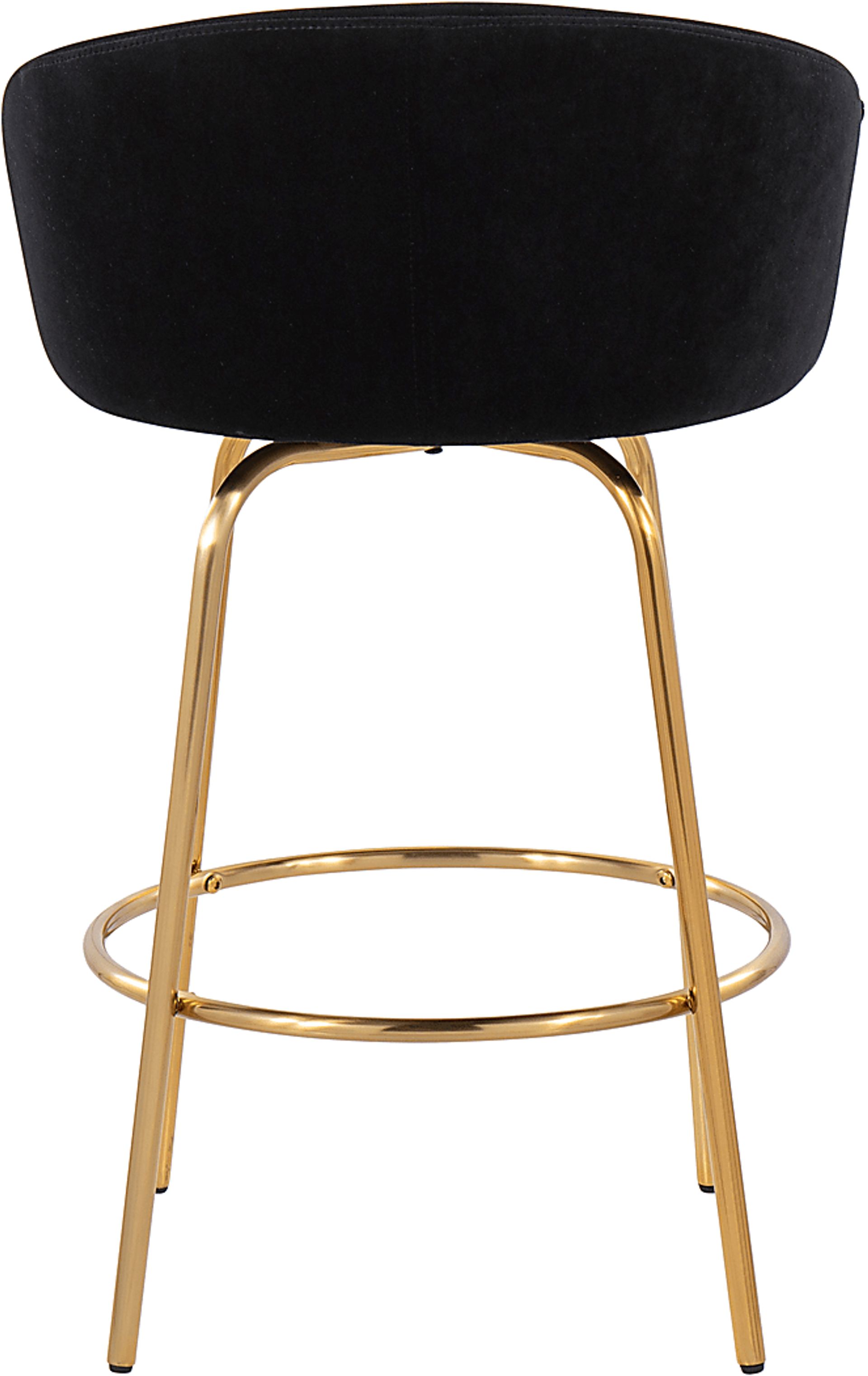 Amarante Black Counter Stool Set of 2 - Image 5