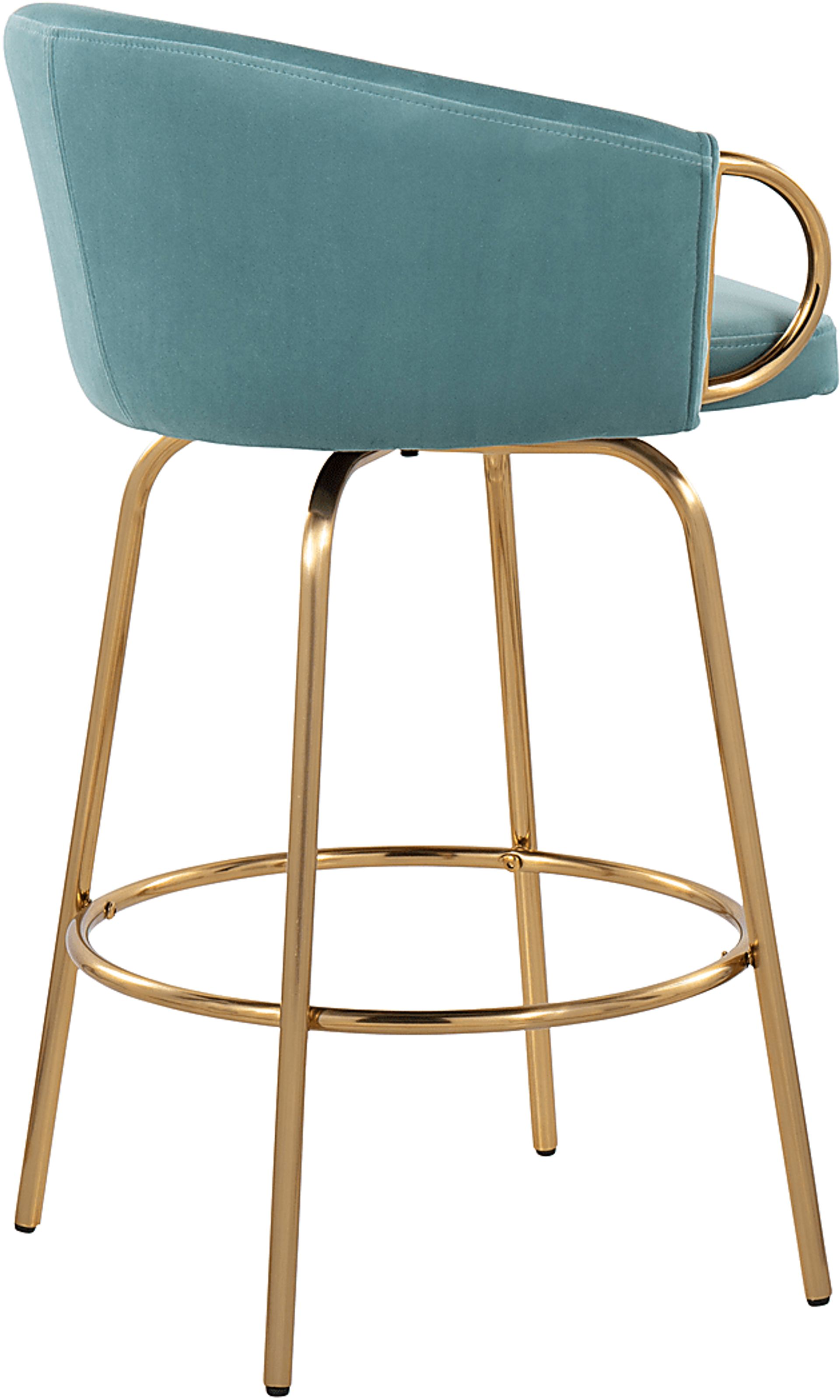 Amarante Blue Counter Stool Set of 2 - Image 4