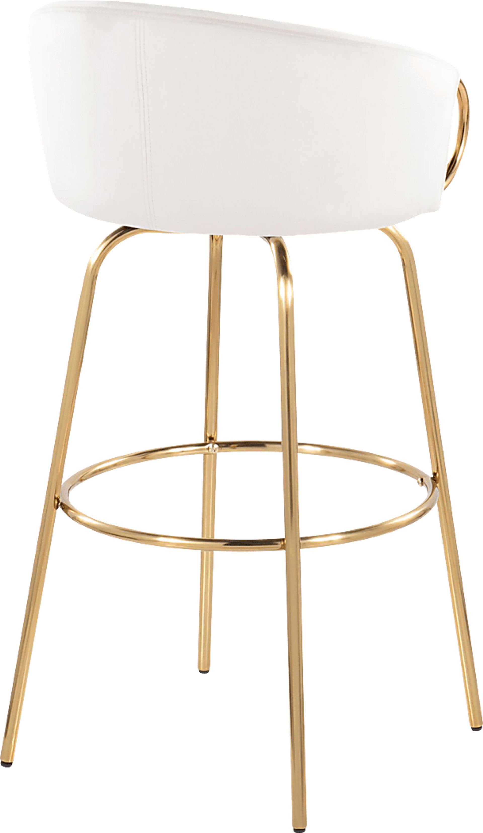 Amarante Cream Swivel Barstool, Set of 2 - Image 8