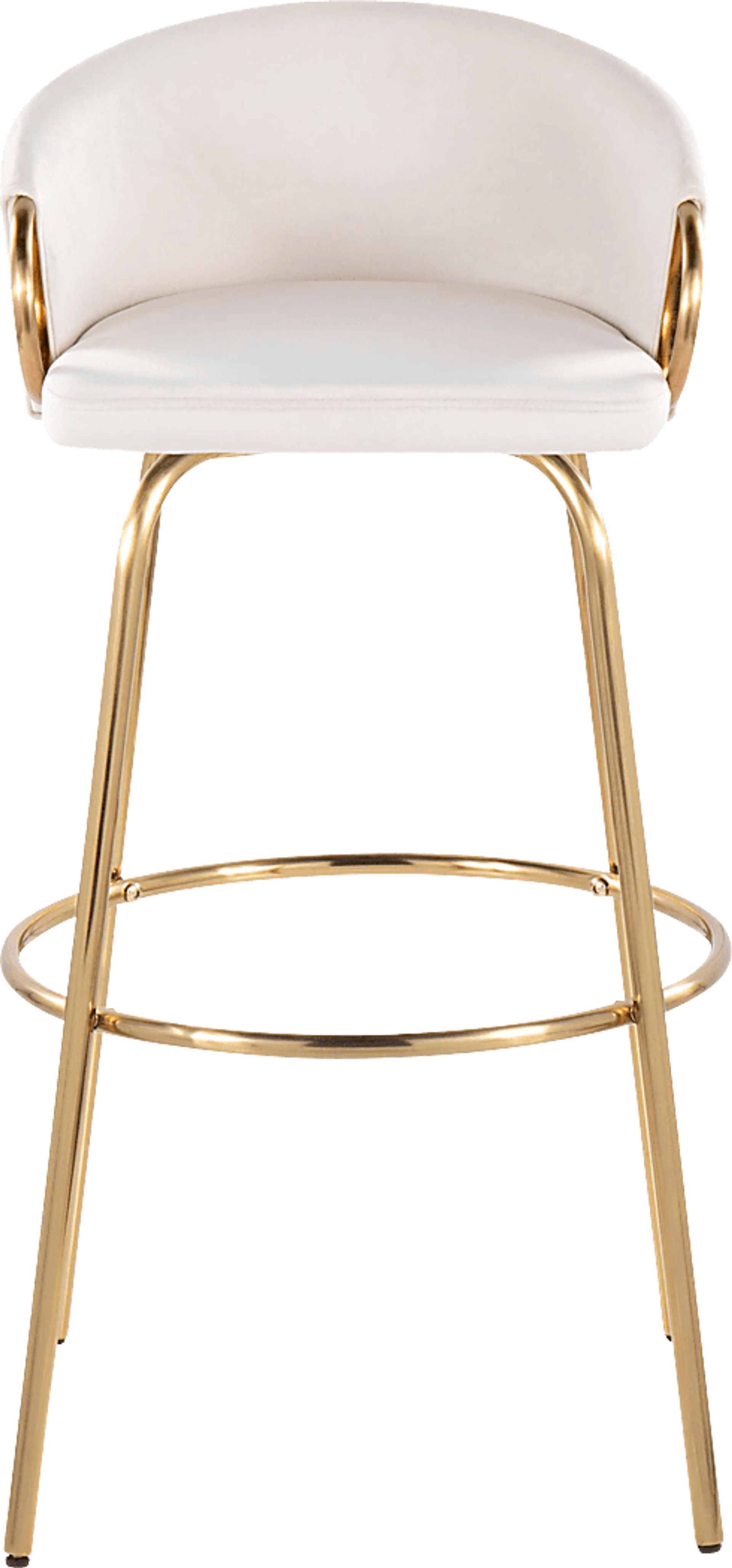 Amarante Cream Swivel Barstool, Set of 2 - Image 10