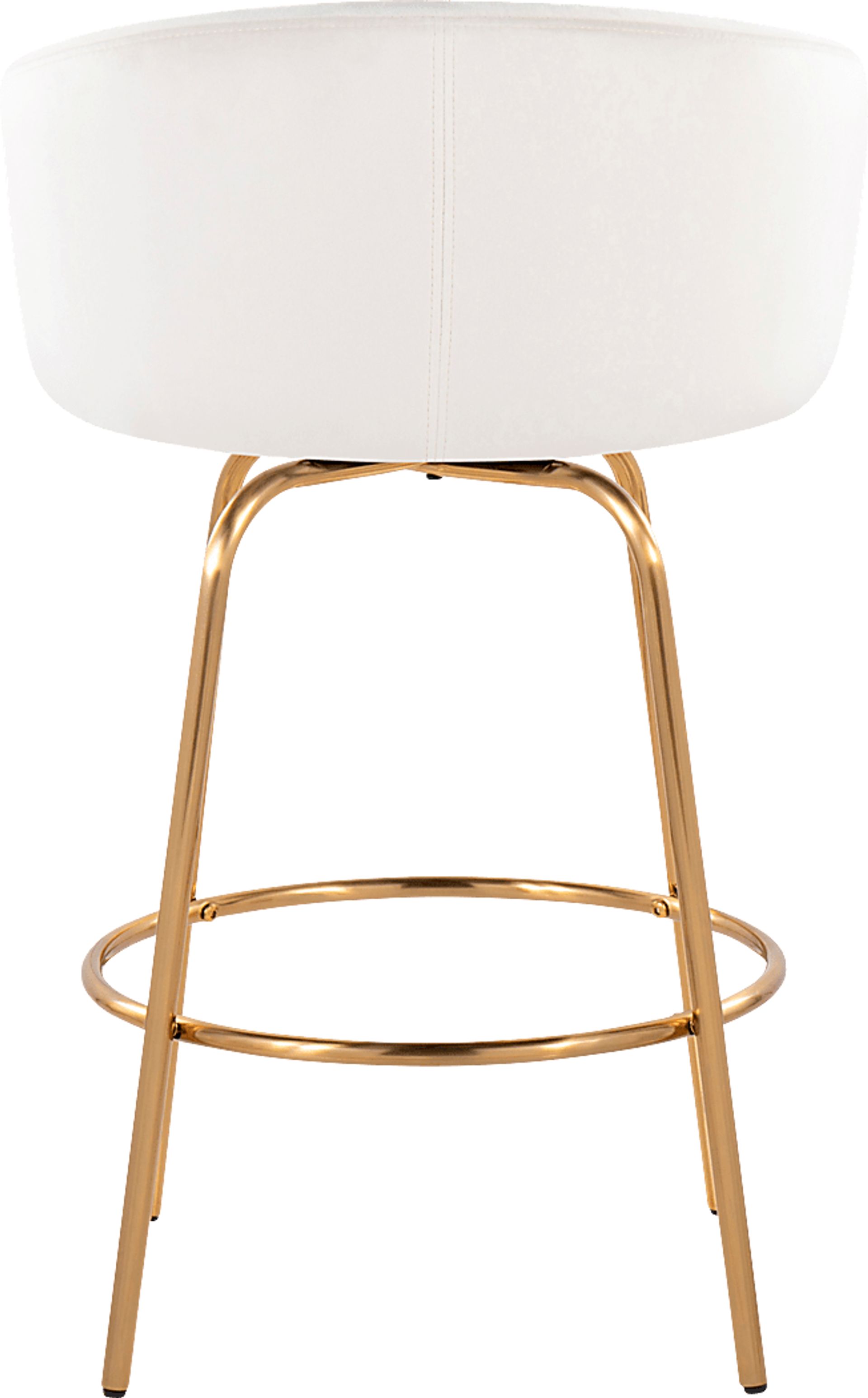 Amarante Cream Swivel Counter Height Stool, Set of 2 - Image 7